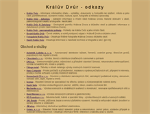 Tablet Screenshot of odkazy.kraluvdvur.cz