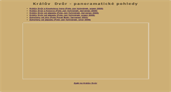 Desktop Screenshot of panorama.kraluvdvur.cz