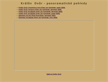 Tablet Screenshot of panorama.kraluvdvur.cz